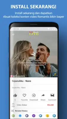 Video Cinta Romantis Status WA android App screenshot 0
