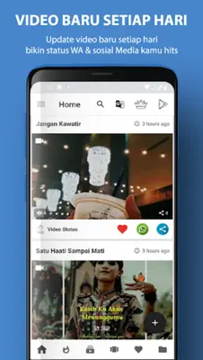 Video Cinta Romantis Status WA android App screenshot 4